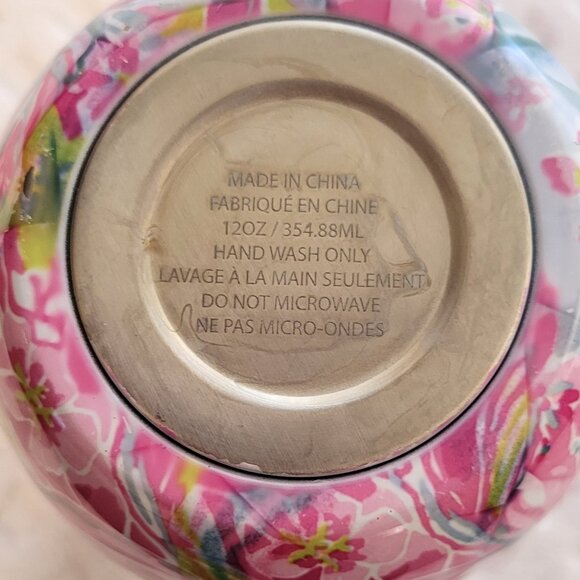 Lilly Pulitzer insulated stainless steel hot/cold tumbler 12oz - Picture 3 of 4